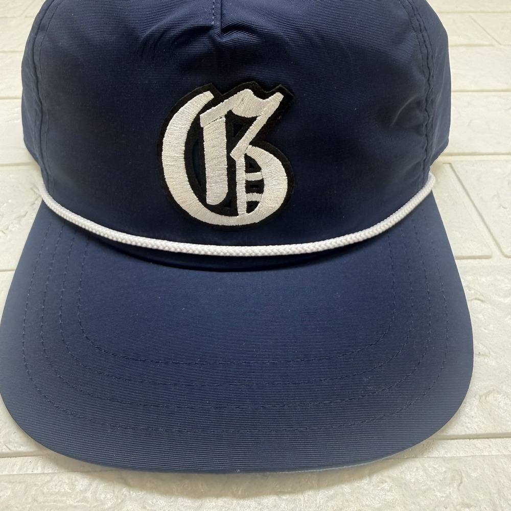 Greyson G Rope Hat Golf Cap Blue Logo Snapback CMCLSCA01410OS Mens Adjustable